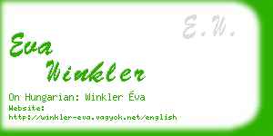 eva winkler business card